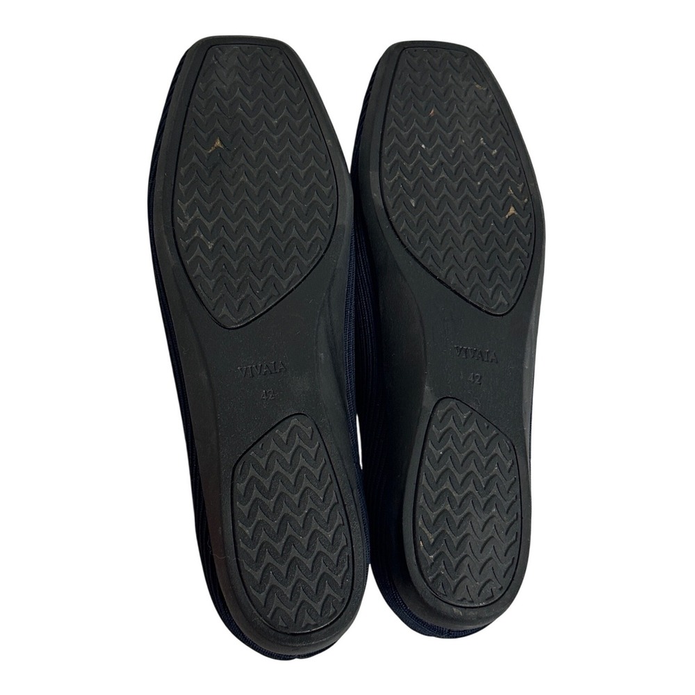 VIVAIA Margot Square Toe Knit Ballet Flats Womens Sz 42 or 10.5 Sustainable Blue - Picture 9 of 9